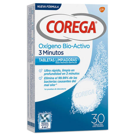 COREGA OXIGENO BIO ACTIVO 30 TABLETAS