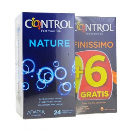 PROFILACTICOS CONTROL NATURE 24U + FINISSIMO ORIGINAL 6U