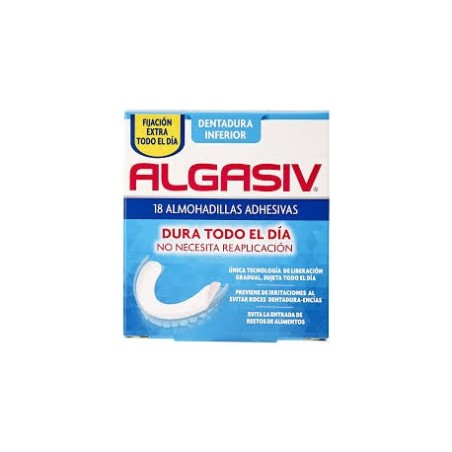 ALMOHADILLA DENTAL ALGASIV INFERIOR 18 UDS