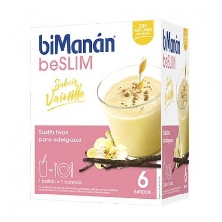 BIMANAN SUSTITUTIVE BATIDO DE VAINILLA 55 G 6 SOBRES