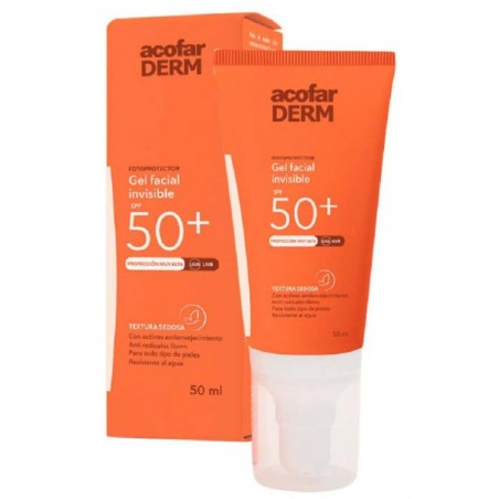 ACOFARDERM SPF 50+ GEL FACIAL INVISIBLE 1 ENVASE 50 ML