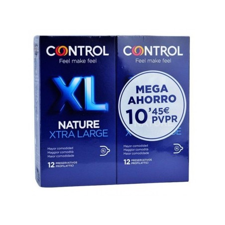 CONTROL NATURE XL PRESERVATIVOS PACK AHORRO 12 + 12 U