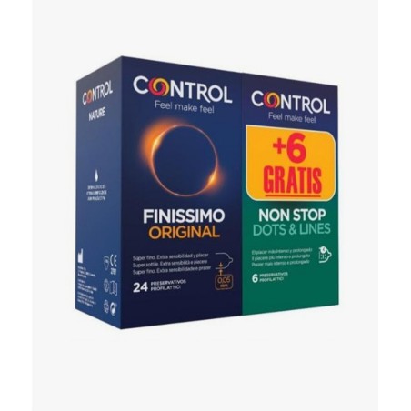 PROFILACTICO CONTROL FINISSIMO ORIGINAL 24U + 6U NON STOP